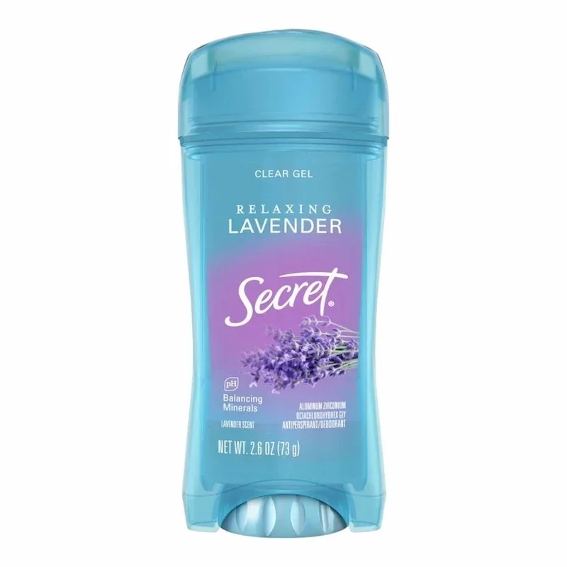 secret-fresh-antiperspirant-deodorant-clear-gel-luxe-lavender-73g deodorant gel lavande Secret Clear déodorant antiperspirant