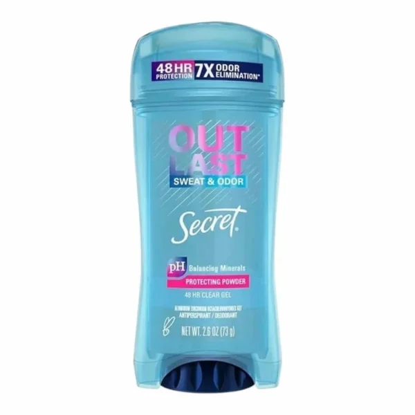 deodorant gel transparent Secret Outlast deodorant anti transpirant femme