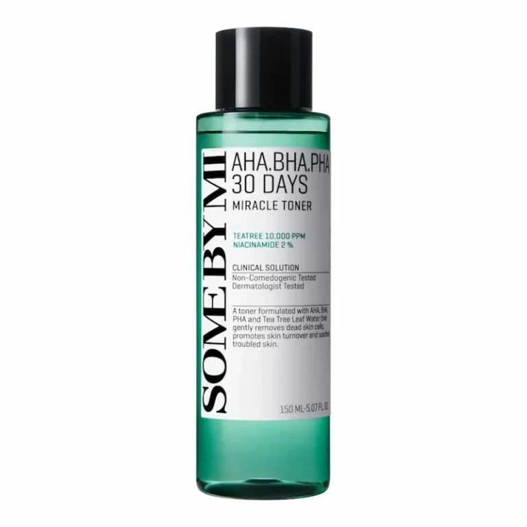 tonique anti-imperfections some by mi miracle toner aha bha pha acné points noirs arbre à thé