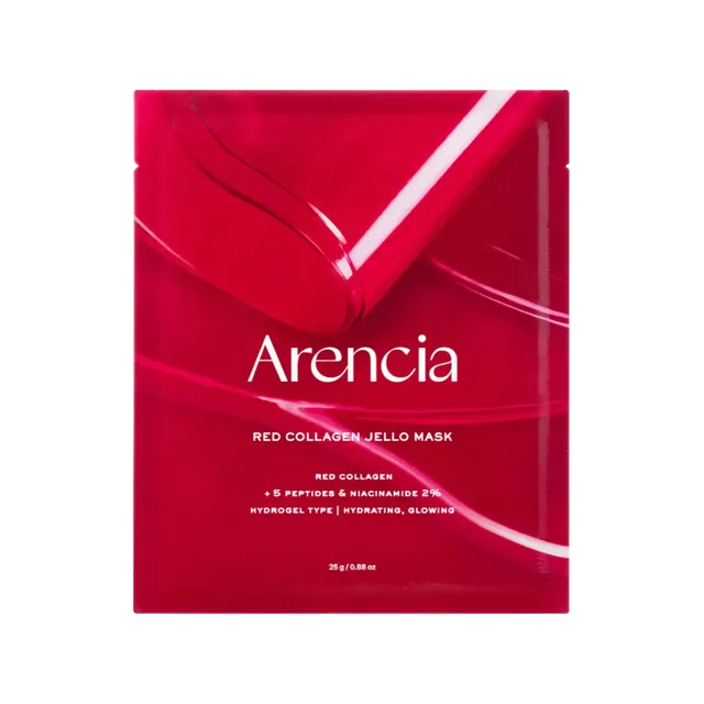 Masque Collagène Rouge Arencia Red 1u masque hydrogel visage