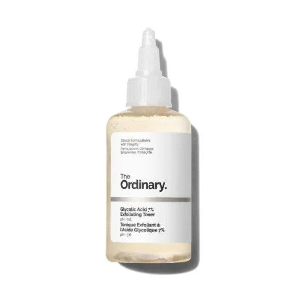 Acide Glycolique The Ordinary Glycolic Acid 7% toner exfoliant éclat 100 ml