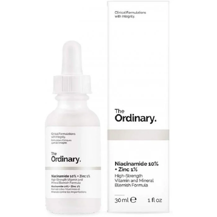 Serum Niacinamide The Ordinary Niacinamide 10% + Zinc 1% sérum visage 30 ml