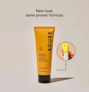 gommage visage ACURE éclat naturel exfoliant visage