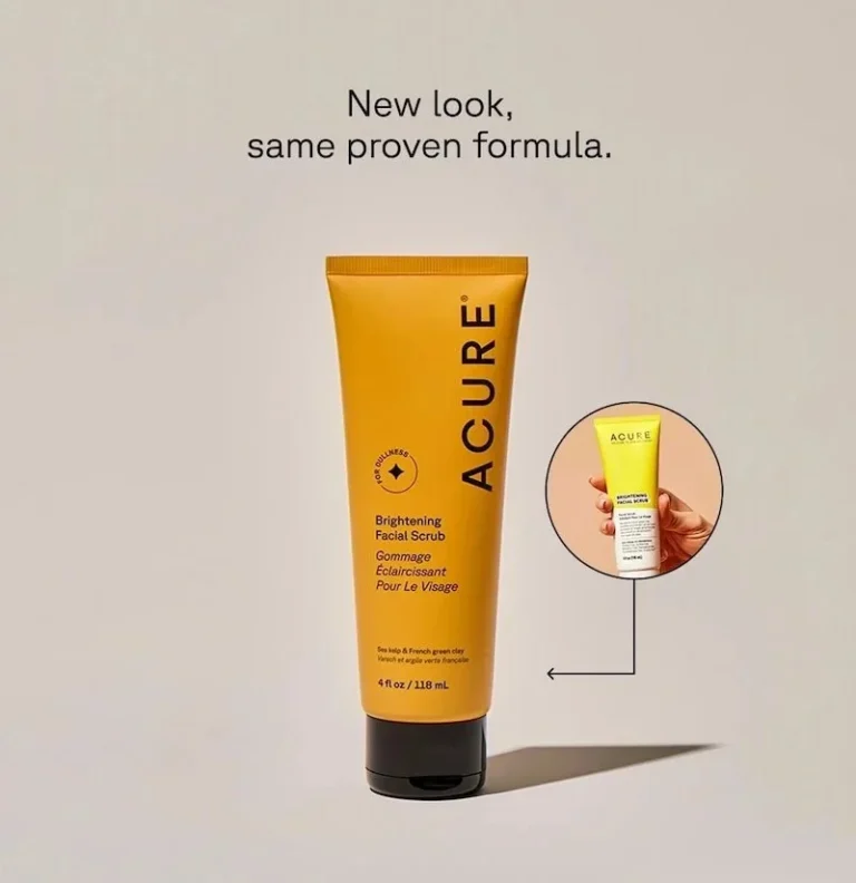 gommage visage ACURE éclat naturel exfoliant visage