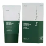 crème solaire anua heartleaf silky moisture protection spf 50 pa++++ peaux sensibles fini soyeux