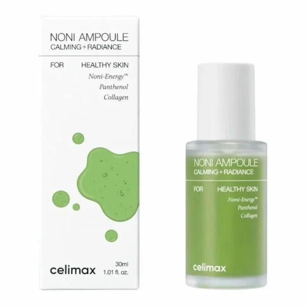 sérum apaisant au noni celimax noni ampoule calming radiance céramides éclat peaux sensibles