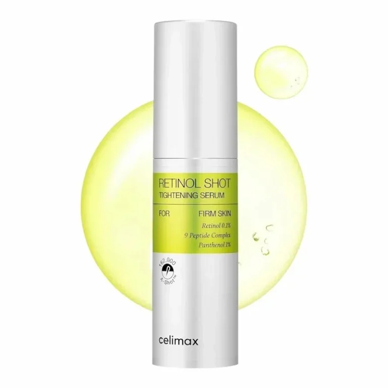 sérum rétinol anti-rides celimax retinol shot tightening booster peptides pores dilatés