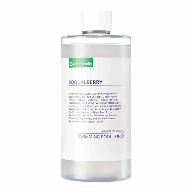 eqqualberry-toner-quotidien-swimming-pool-300-ml tonique hydratant acide hyaluronique eqqualberry swimming pool toner 300ml enzymes baies hydratation intense