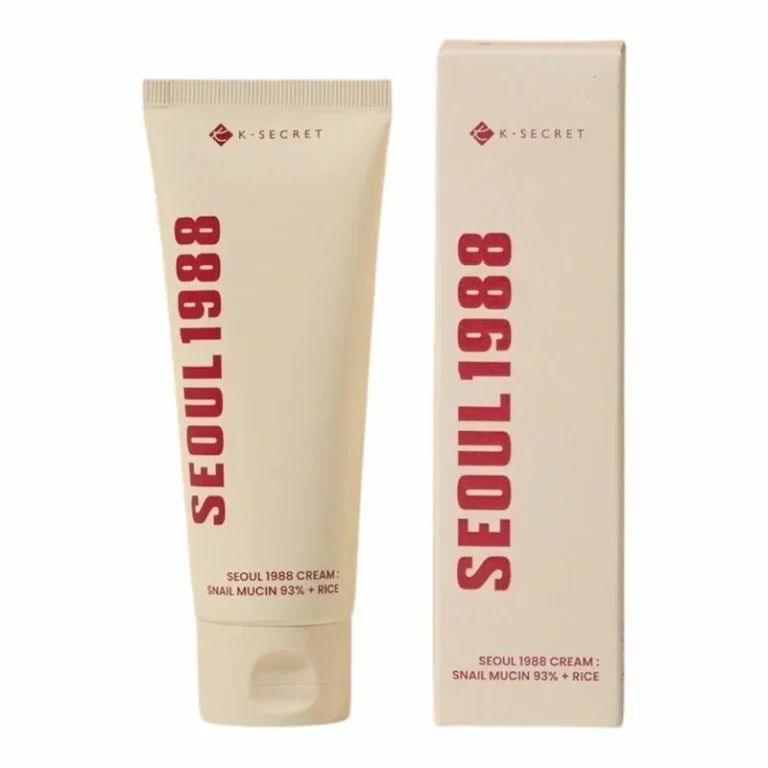 crème à la mucine d'escargot 93 riz k-secret seoul 1988 anti-rides éclat naturel hydratation