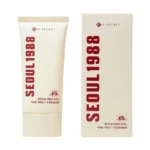 crème solaire aux céramides k-secret seoul 1988 protection spf50 pa++++ extrait de pin sans fini blanc