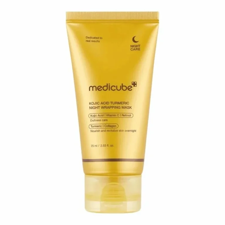 masque de nuit éclaircissant medicube acide kojique curcuma taches brunes éclat visage rétinol