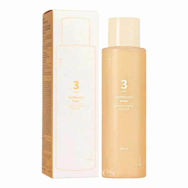 tonique essence éclat numbuzin no 3 super glowing probiotiques ferments niacinamide