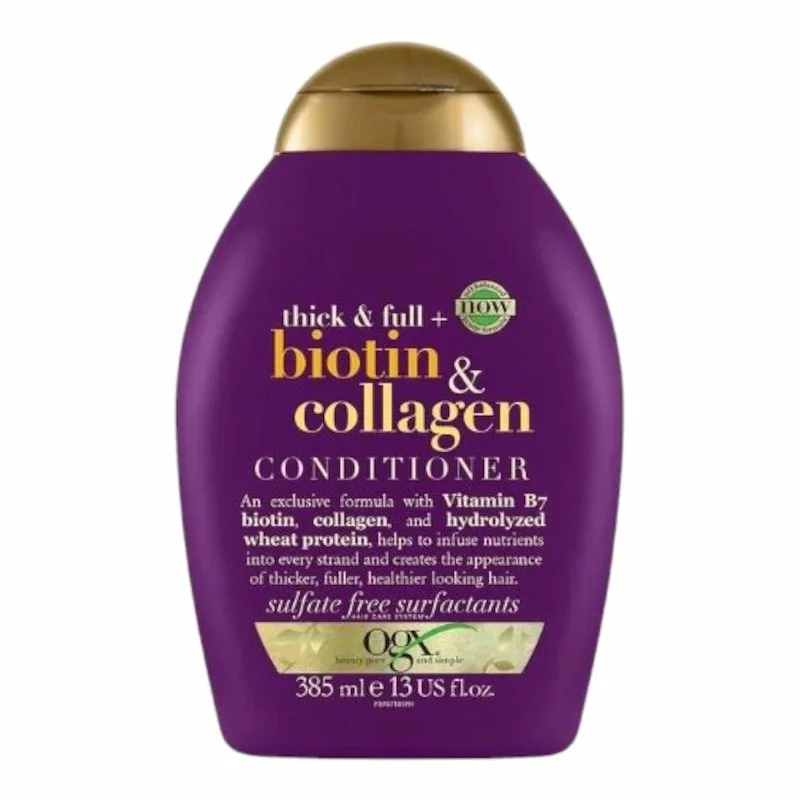 ogx-biotin-collagen-apres-shampoing-385-ml apres shampoing biotine Soin Capillaire Volume Force apres shampoing