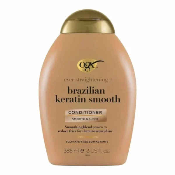 apres shampooing Après Shampooing Kératine OGX Lissage Brésilien Intense soin cheveux