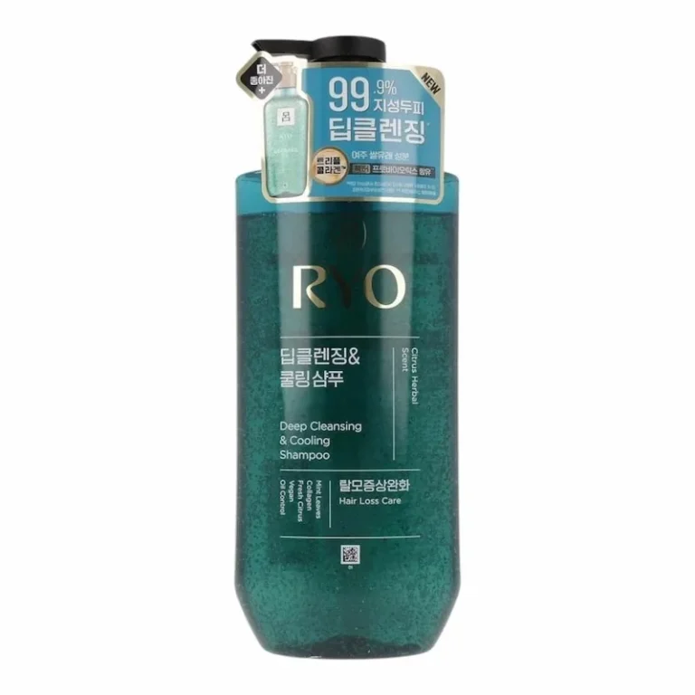shampoing cuir chevelu gras ryo deep cleansing cooling menthol ginseng coréen anti-pelliculaire